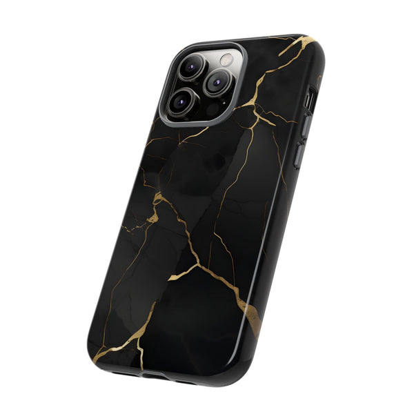 Black Marble  - Tough Phone Case