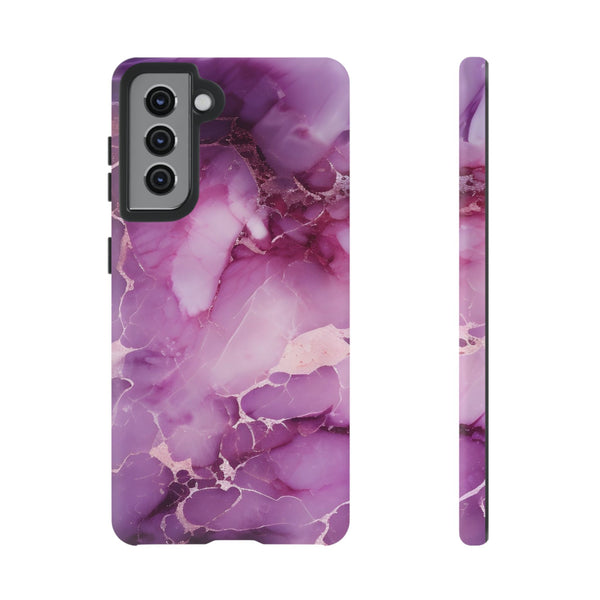 Purple Marble Tough Phone Case