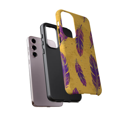 Purple Feathers  - Tough Phone Case