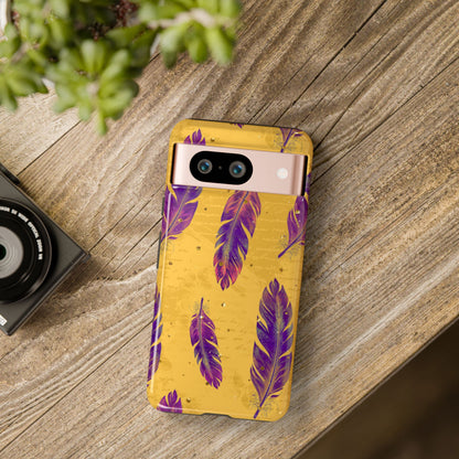 Purple Feathers  - Tough Phone Case