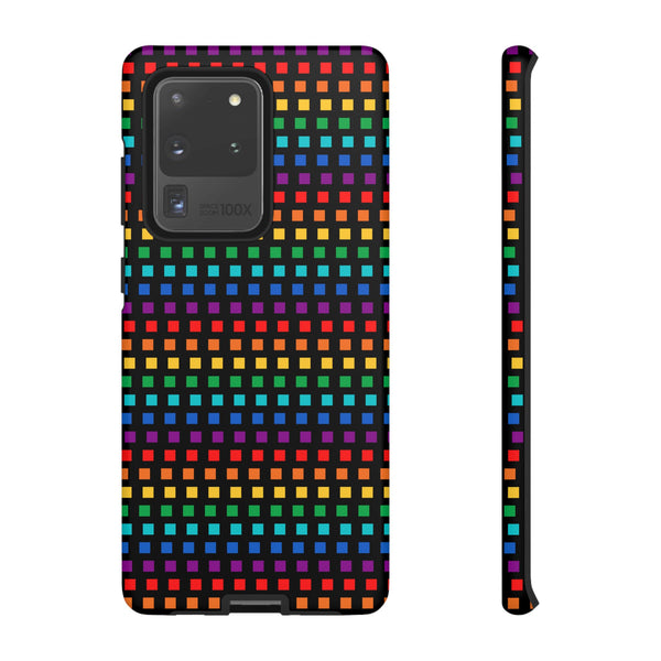 Rainbow Dots on Black - Tough Case