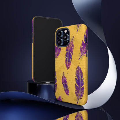 Purple Feathers  - Tough Phone Case