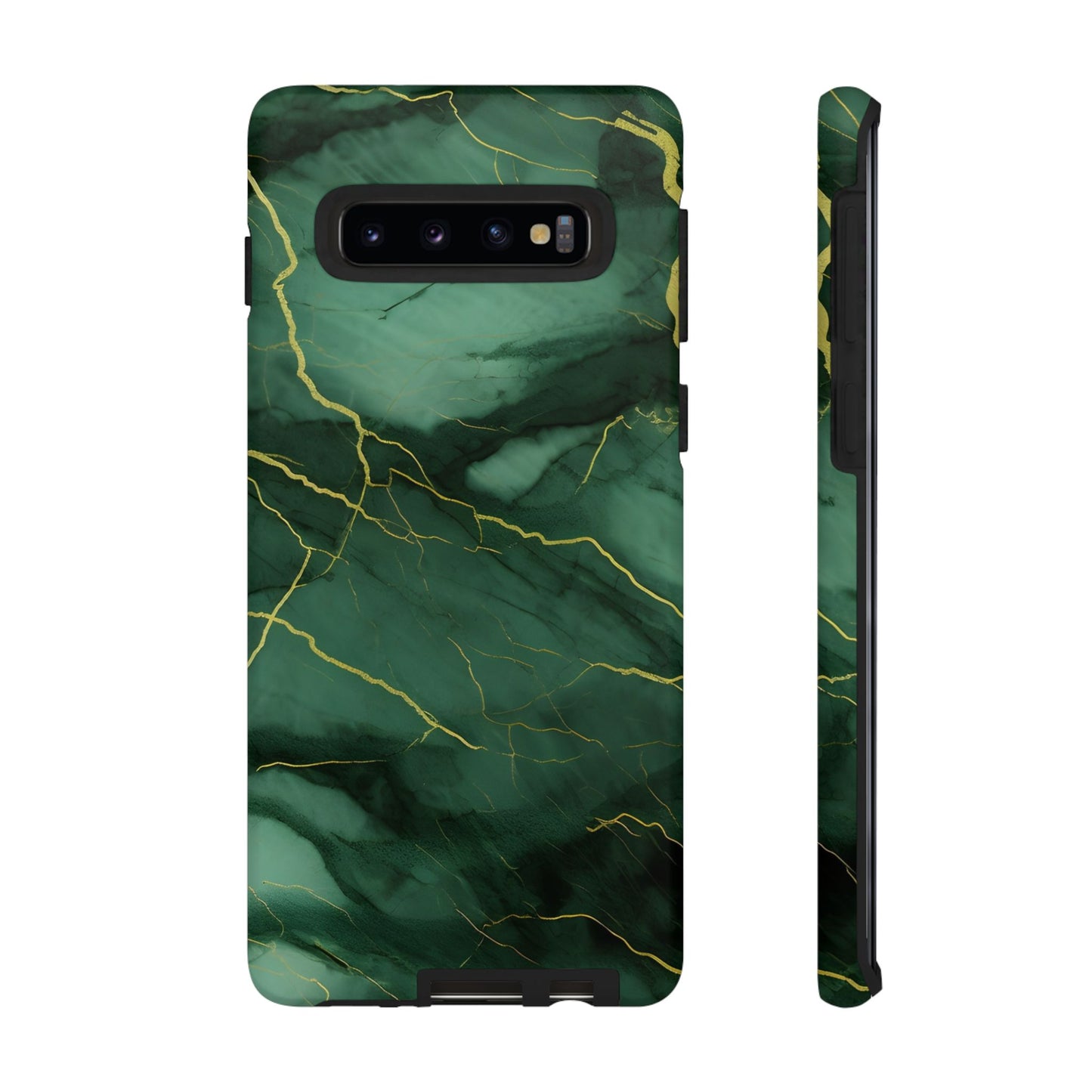 Hunter Green Marble  - Tough Phone Case