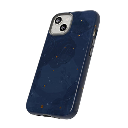 Subtle Navy Florals  - Tough Phone Case