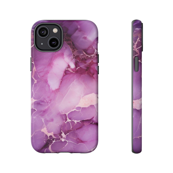 Purple Marble Tough Phone Case