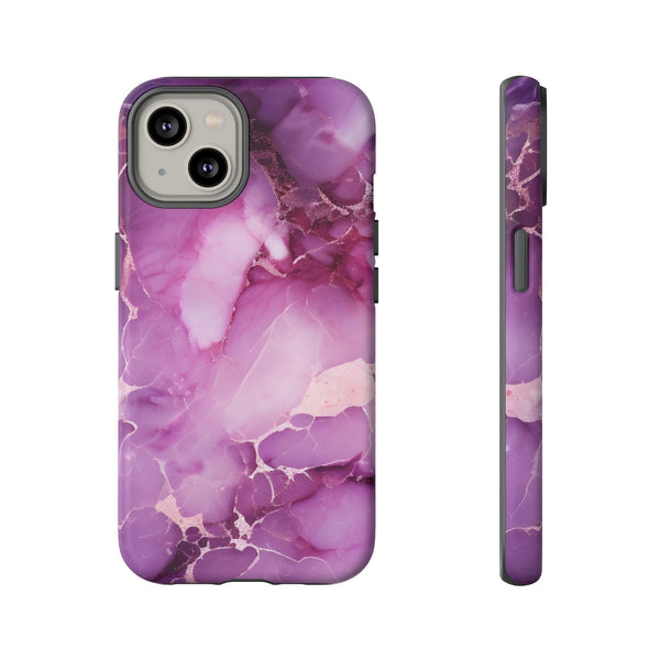 Purple Marble Tough Phone Case