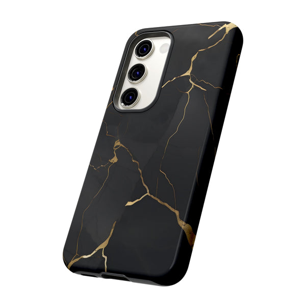 Black Marble  - Tough Phone Case