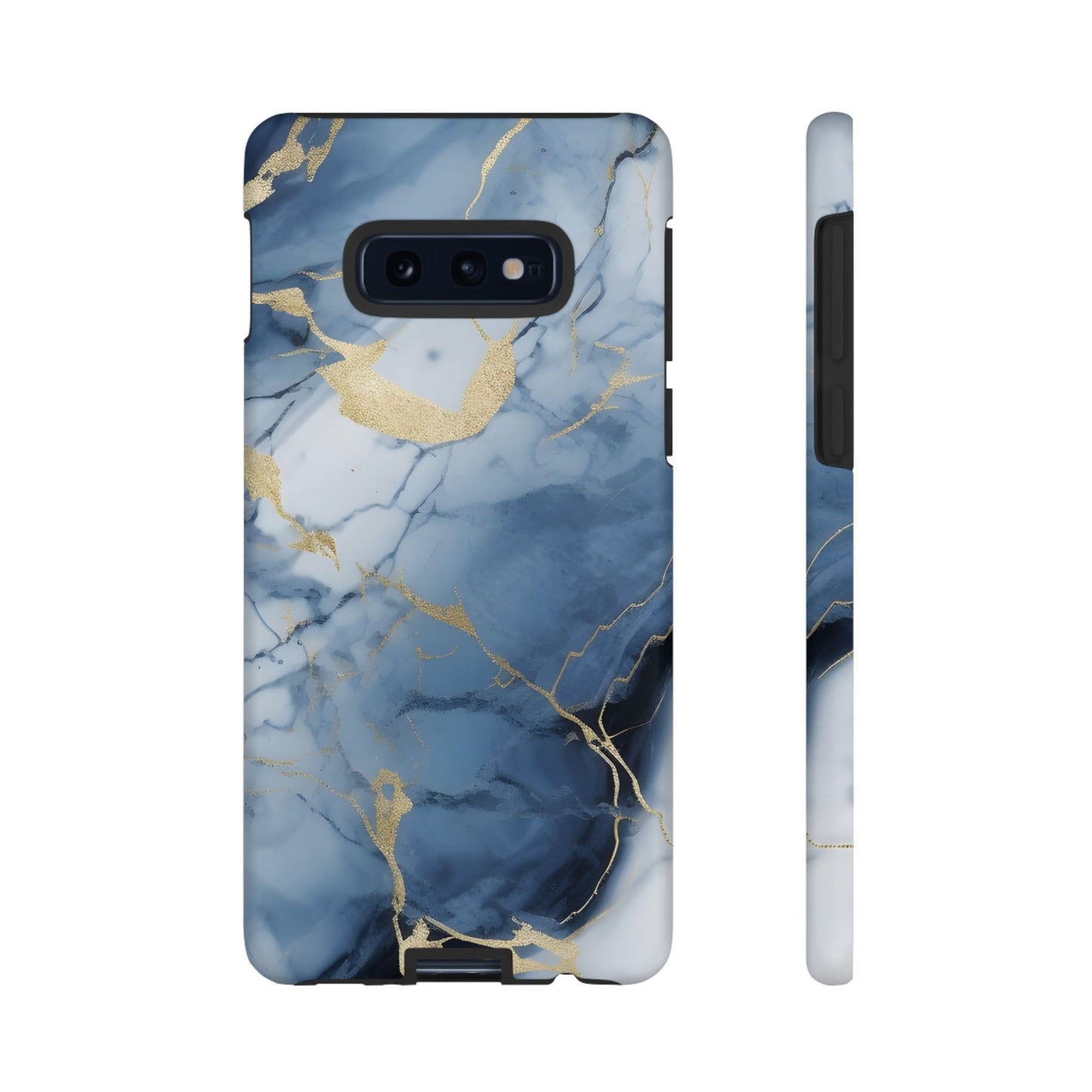 Navy Blue Marble Tough Phone Case
