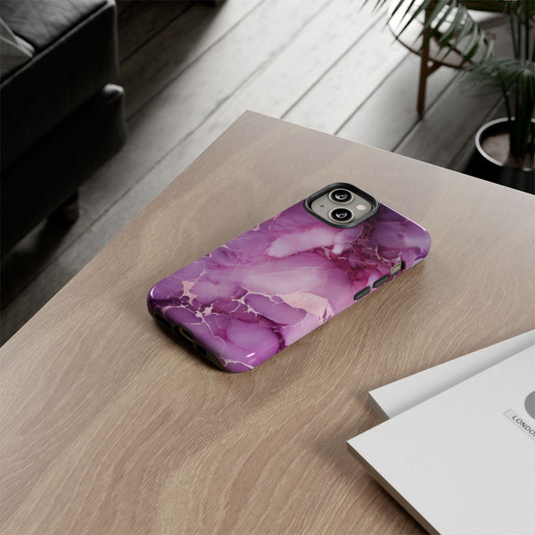 Purple Marble Tough Phone Case