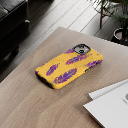 Purple Feathers  - Tough Phone Case