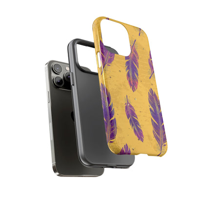 Purple Feathers  - Tough Phone Case