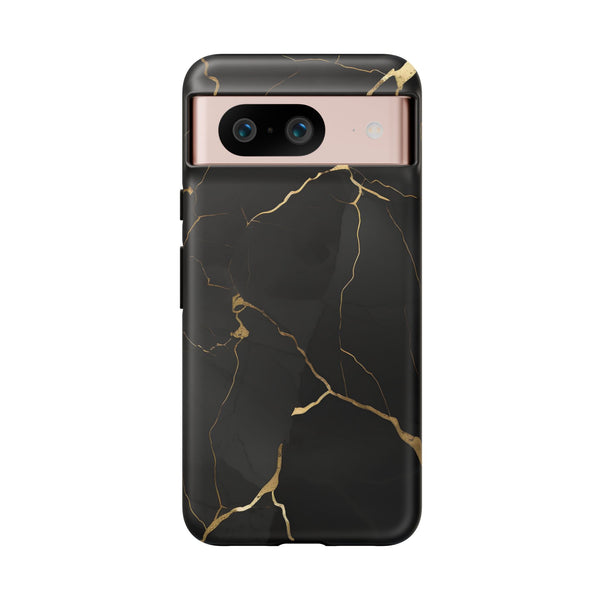 Black Marble  - Tough Phone Case