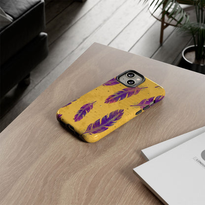 Purple Feathers  - Tough Phone Case