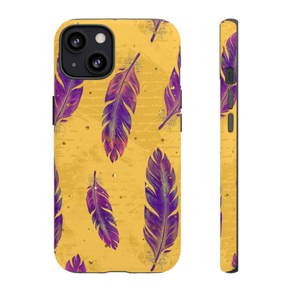 Purple Feathers  - Tough Phone Case