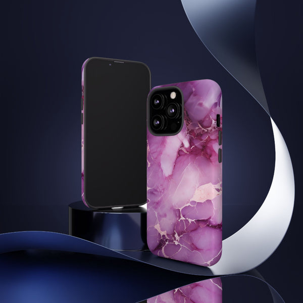 Purple Marble Tough Phone Case