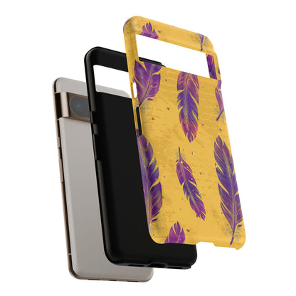 Purple Feathers  - Tough Phone Case