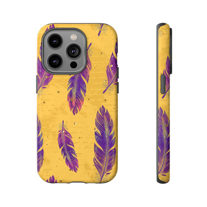 Purple Feathers  - Tough Phone Case