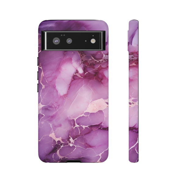 Purple Marble Tough Phone Case