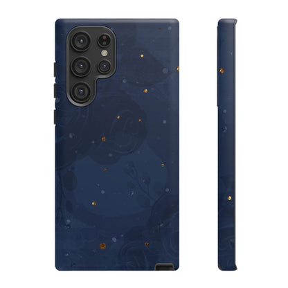 Subtle Navy Florals  - Tough Phone Case