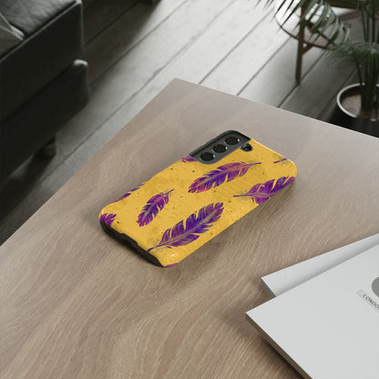 Purple Feathers  - Tough Phone Case