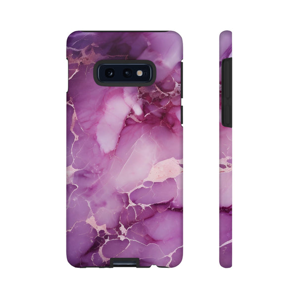 Purple Marble Tough Phone Case