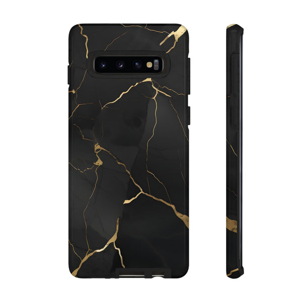 Black Marble  - Tough Phone Case