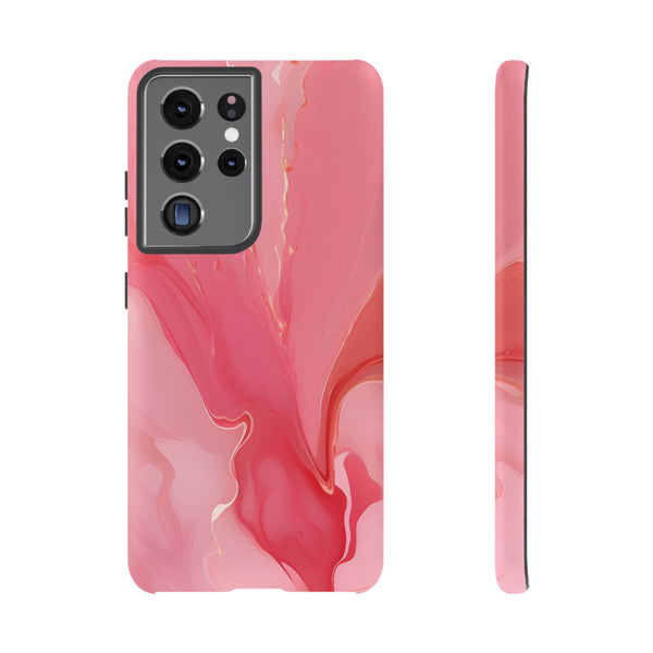 Pink Marble Tough Phone Case