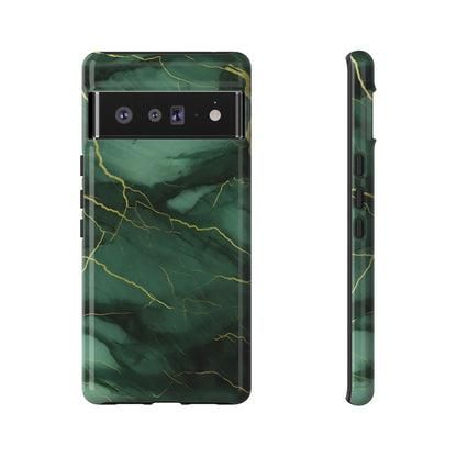 Hunter Green Marble  - Tough Phone Case
