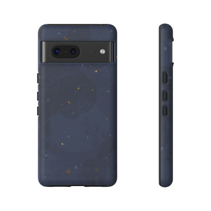 Subtle Navy Florals  - Tough Phone Case
