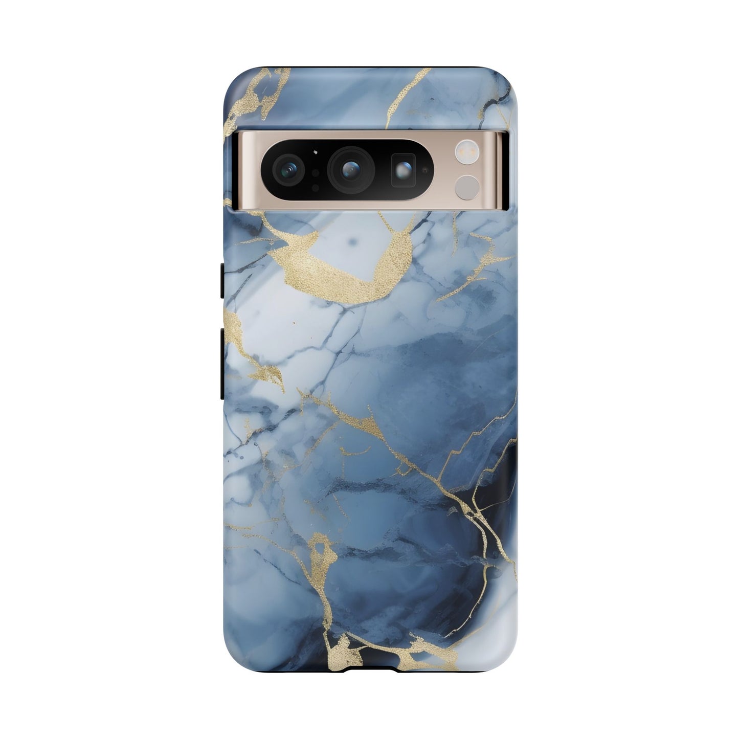 Navy Blue Marble Tough Phone Case
