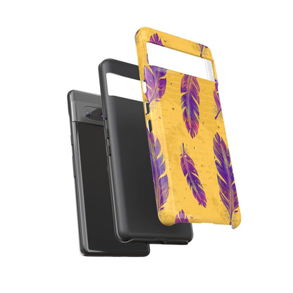 Purple Feathers  - Tough Phone Case
