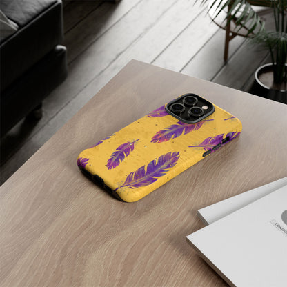 Purple Feathers  - Tough Phone Case