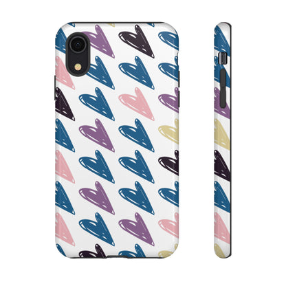 Pretty Hearts Tough Case