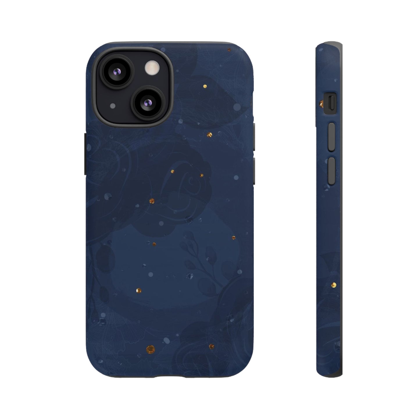 Subtle Navy Florals  - Tough Phone Case