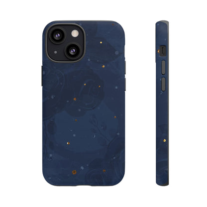 Subtle Navy Florals  - Tough Phone Case
