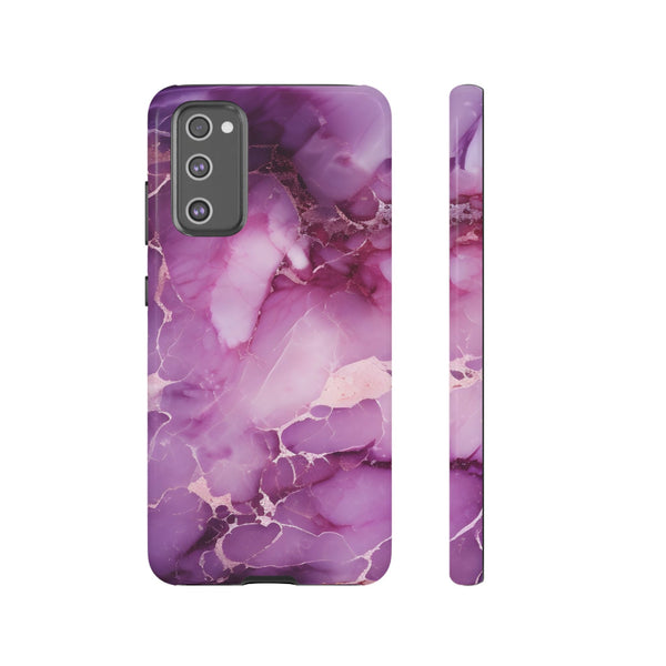 Purple Marble Tough Phone Case