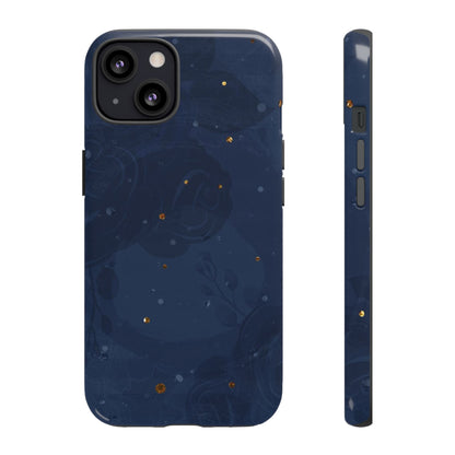 Subtle Navy Florals  - Tough Phone Case