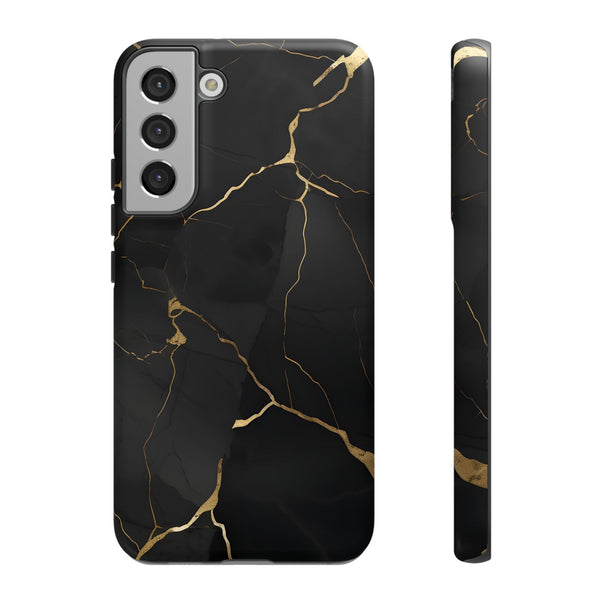 Black Marble  - Tough Phone Case