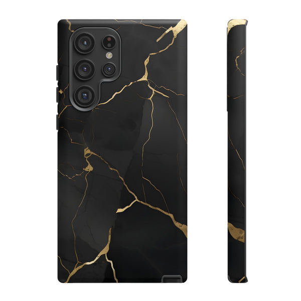 Black Marble  - Tough Phone Case