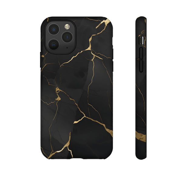 Black Marble  - Tough Phone Case