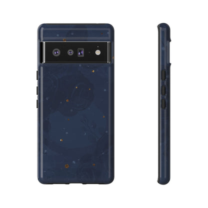 Subtle Navy Florals  - Tough Phone Case