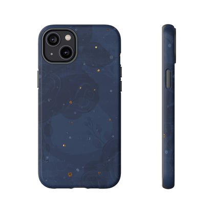 Subtle Navy Florals  - Tough Phone Case