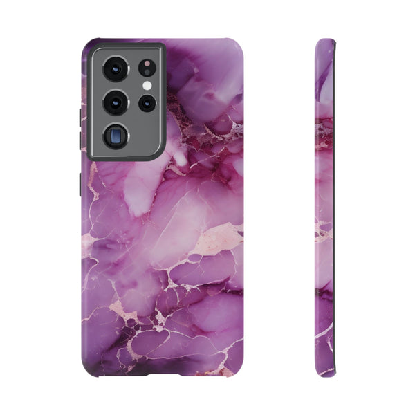 Purple Marble Tough Phone Case