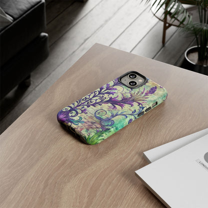 Purple Swirly Fun Tough Phone Case