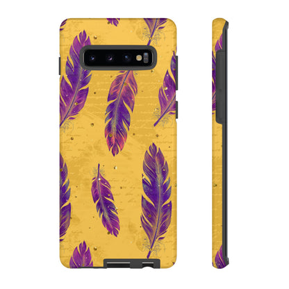Purple Feathers  - Tough Phone Case