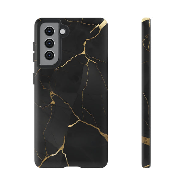 Black Marble  - Tough Phone Case