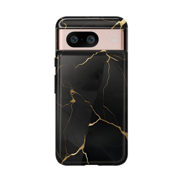 Black Marble  - Tough Phone Case