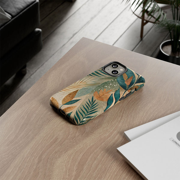 Boho Leaves Tough Phone Case