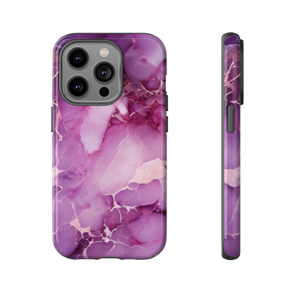 Purple Marble Tough Phone Case