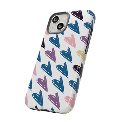Pretty Hearts Tough Case